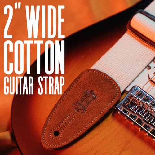Levy's Leathers Cotton Suede Series Gitarrengurt aus Baumwolle | Breite 5 cm | Schwarz | (MC8-BLK)