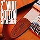 Levy’s Leathers Cotton Suede Series Gitarrengurt aus Baumwolle | Breite 5 cm | Schwarz | (MC8-BLK)