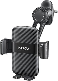 V Volt Car Phone Holder for Air Conditioner, 360° Rotating Stand, Adjustable Base Model C242, Secure and Stable Mount, Easy to Install, Compact and Stylish Design