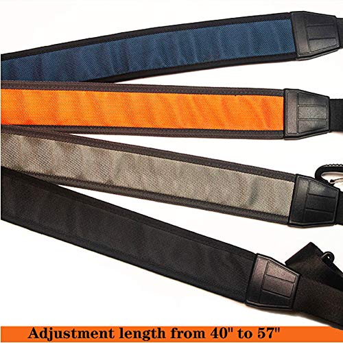 Shoulder Strap 57" Replacement Laptop Shoulder Strap, Bag Strap, Comfortable Fixed Non-Slip Silicone Pad For Briefcase Computer Messenger Bag Laptop Notebook Case(Gray) #TOP1