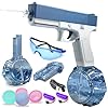 SUZUTOY Electric Water Guns for Kids Adults, 434CC+58CC High Capacity Squirt Guns Up to 32 FT Range, One-Button Automatic Strongest Water Blaster Summer Party Swimming Pool Beach Outdoor Activity
