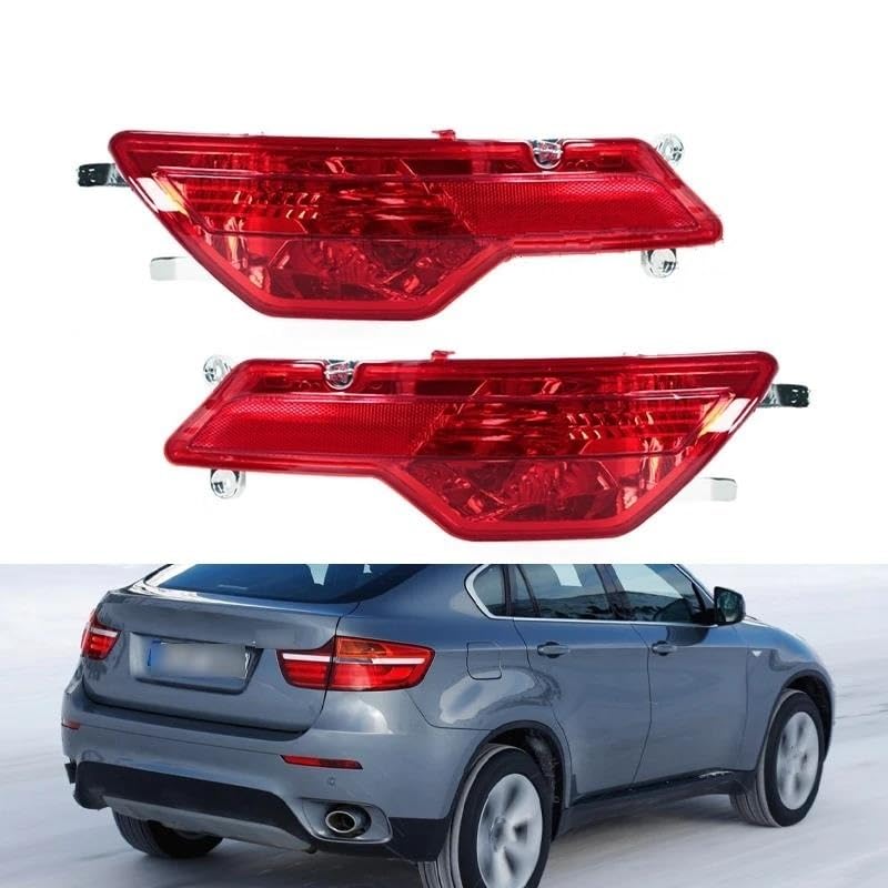 Reflector de luz antiniebla trasera para BMW X6 E71 E72 con conjunto de lámpara de parachoques 2