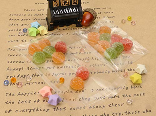 Shapenty 3 Sizes 3x4 Inch 4x6 Inch 6x8 Inch Adhesive Treat Bags Clear Resealable Cellophane Gift Bags for Cookies Jewelry Bakery Snacks Candle Soap Seed Photo Cards Packaging Business Craft,150PCS - Thumbnail 4