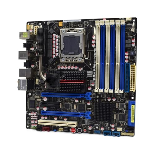 Compatibilità Scheda madre X58 LGA 1366 Fit For ASUS Rampage II Gene R2G DDR3 24GB supporto Core i7 940 980 930 920 960 cpu 7 × SATA ATX
