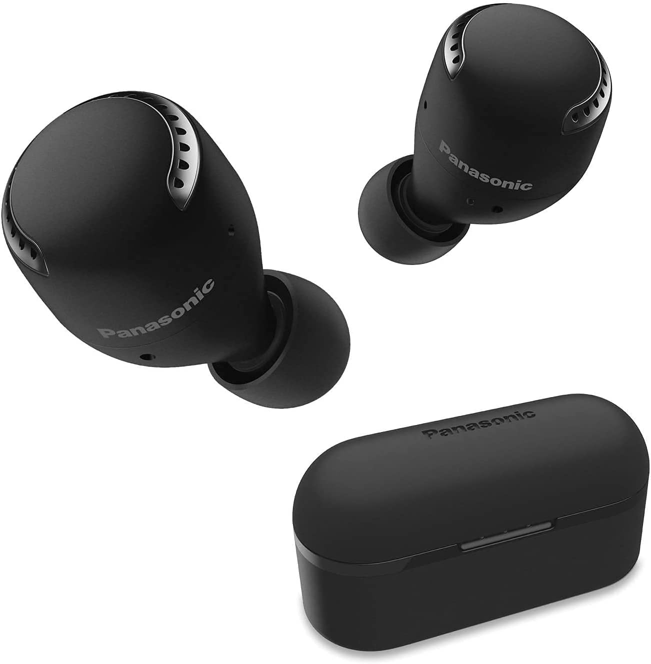 Panasonic RZ-S500WE-K True Wireless Earbuds with Dual Hybrid Noise Cancelling, Alexa Built - In and IPX4 Water Resistance - Black (Renewed)