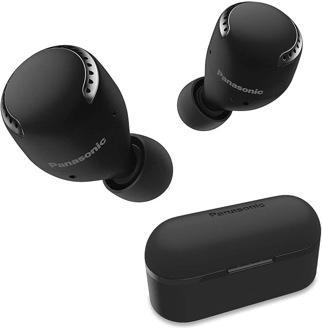 Panasonic RZ-S500WE-K True Wireless Earbuds with Dual Hybrid Noise Cancelling, Alexa Built-In and IPX4 Water Resistance - Black