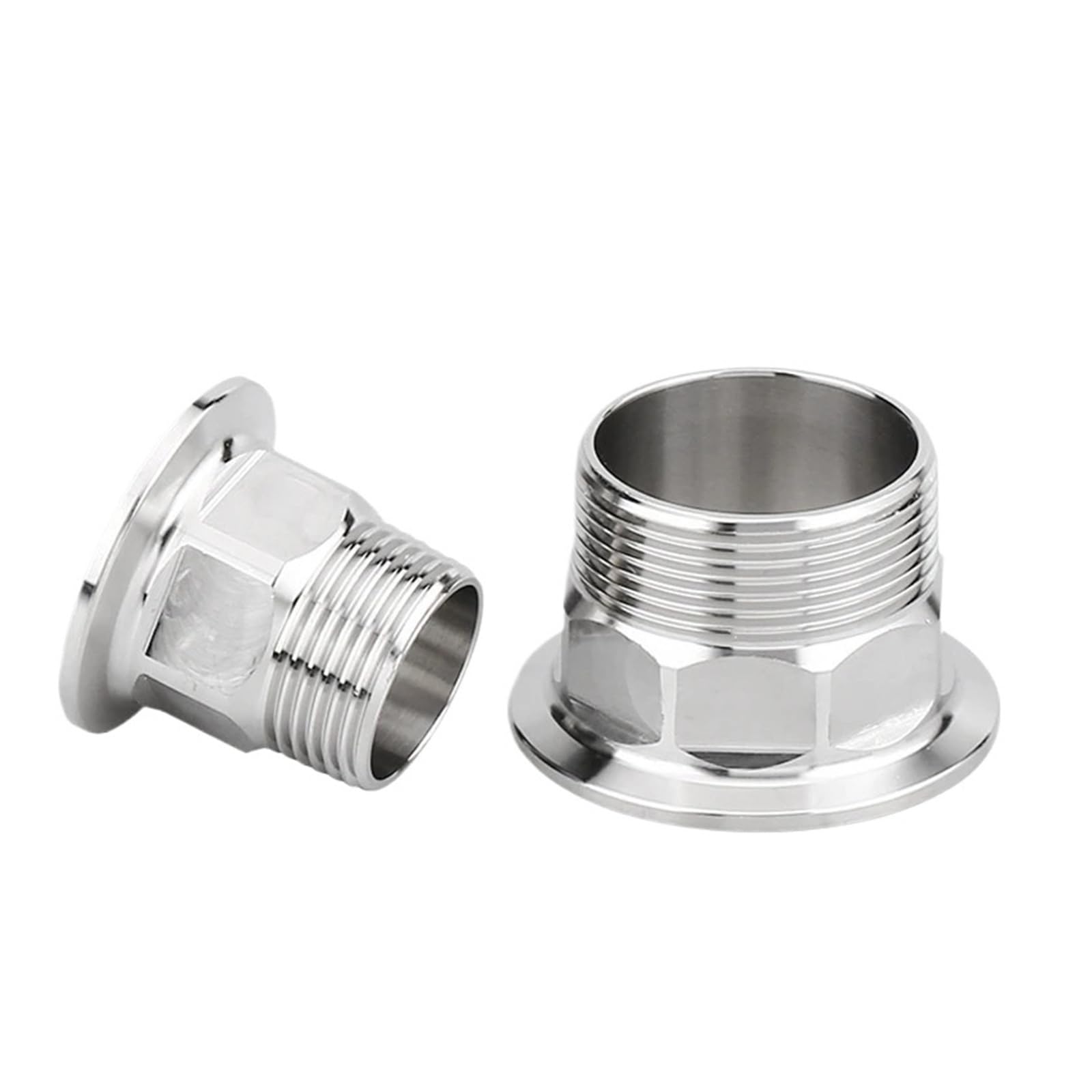 Conector de tubería de triple abrazadera hexagonal BSPT macho de 1/4, 3/8, 1/2, 3/4, 1, 1-1/4, 1-1/2 y 2 pulgadas x 0,5, 1,5 y 2 pulgadas(DN80 106-SS316)