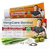 Genital Wart Remover with Salicylic Acid | Wart Remover Ointment for Pain, Redness & Irritation Relief | Maximum Strength Cream Reduces Burning & Itching | Heals Gently Without Harsh Irritation | 2 oz