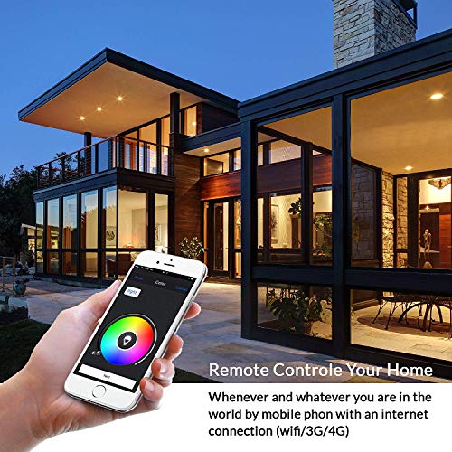 Image of protium Smart WiFi RGB Bulb work with amazon alexa Google home and IFTTT (7W) White