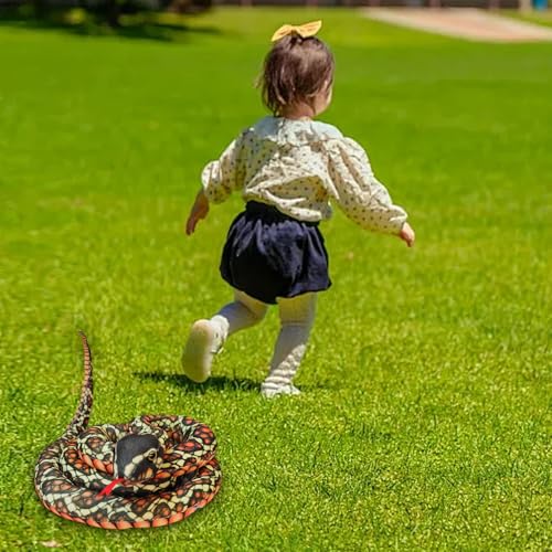 Serpent en peluche réaliste : coussin de salon confortable et doux - 2