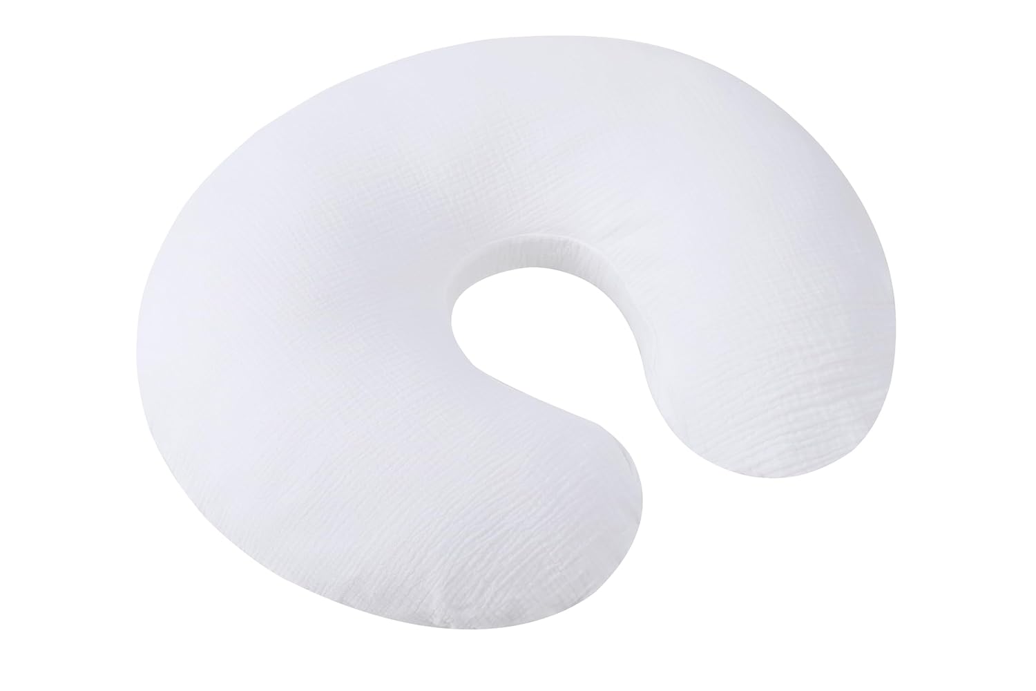 Onacosht Muslin Nursing Pillow Cover Soft 100% Cotton Feeding Pillow Slipcover Fits Standard Infant Nursing Pillow for Boy and Girl, White - Image 5
