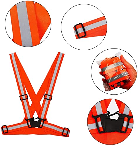 image for URCHUZE 2 Pack Reflective Vest, Reflective Glow Belt Reflector Armband