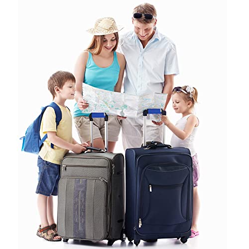 Image of Neoprene Luggage Handle Wrap Fluorescent Colors Luggage Identifiers (Blue)