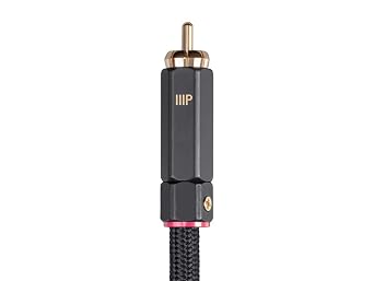 Monoprice Onix Series Digital Coaxial Audio/Video RCA Subwoofer CL2 Rated Cable, RG-6/U 75-ohm 3ft Black