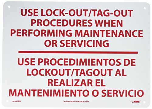 Panneau de localisation et d'étiquetage bilingue NMC M402RB pour la sécurité