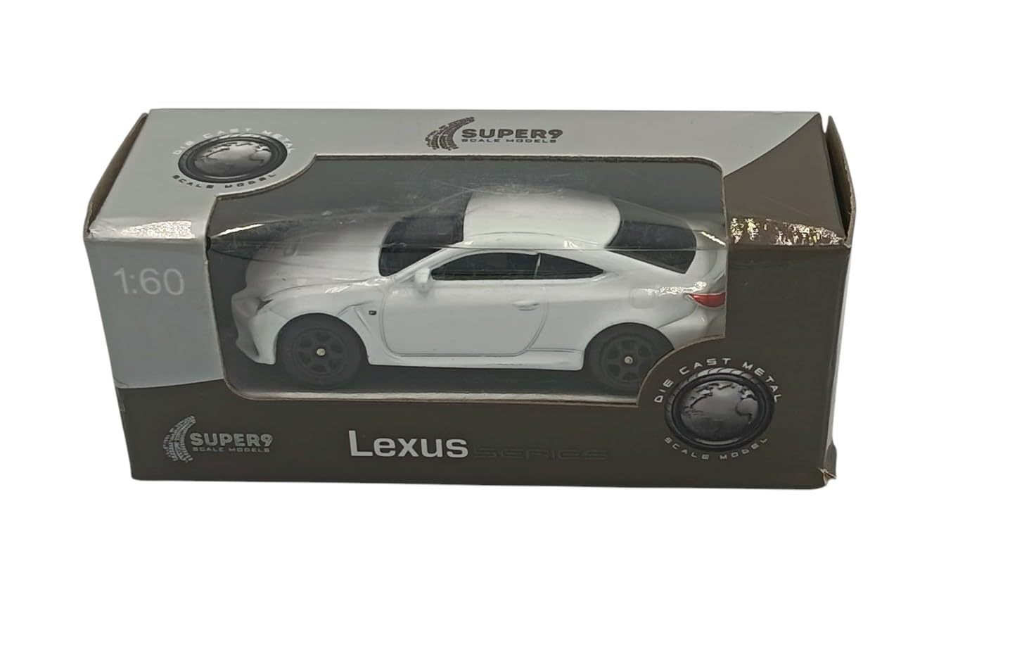 Coche En Miniatura Lexus RC F Escala 1:64 – Color Blanco, De Metal Zamac De 7,5 Cm, Ideal Para Coleccionistas Y Juego, Fabricado Por Welly