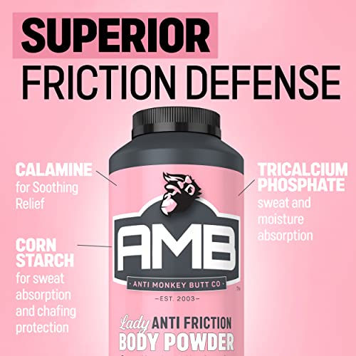 Anti Monkey Butt, Lady's Body Powder With Calamine, Prevents Chafing And Absorbs Sweat, Talc Free, 8 Oz (2 Pack) #TOP3