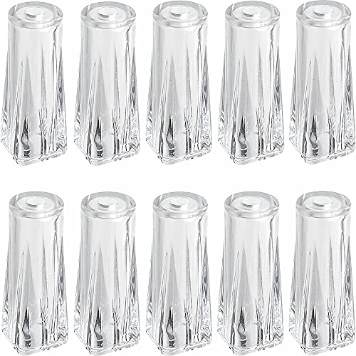 Cutelec 10pcs Pull Cord Tassel Clear Plastic Drawstring Tassels for Blinds Pull Cords,Roman Shades Curtain Crafts