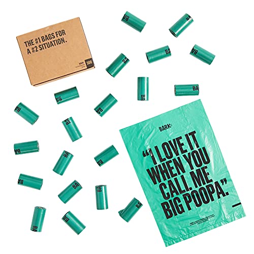 BarkBox 300 ct. Dog Waste Poop Bags, 3 Patterns Roll, Environment-Friendly, Leak-Proof, Durable, Unscented - Pug Life