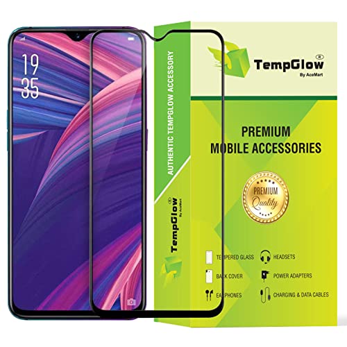 Image of Screen Protector for Oppo R17 / Oppo R17 Pro (Black) Tempered Glass Edge-to-Edge 6D Screen Guard With Installation Kit
