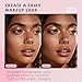 HOSAILY Holographic Duochrome Champagne Glitter Eyeshadow, Color Shift Shimmer Single Eyeshadow Palette, Chameleon Sparkle Inner Corner Eye Highlighter, Iridescent Eye Shadow Palette Fairy Makeup#01