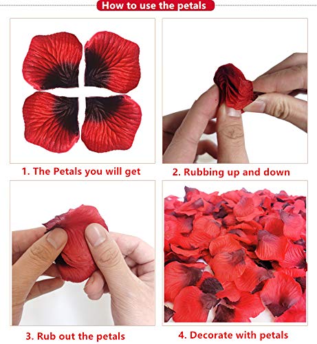 Kortes I Love You Balloons And Heart Balloons Kit With Rose Petals, Valentines Day Decorations For Party #TOP6