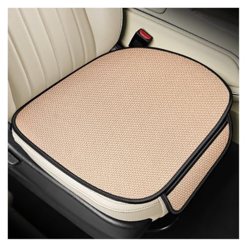 Coussin de protection de siège auto en soie glacée beige pour de longs trajets frais