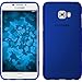 Produktbild PhoneNatic Case kompatibel mit Samsung Galaxy C7 Pro - blau Silikon Hülle matt + 2 Schutzfolien