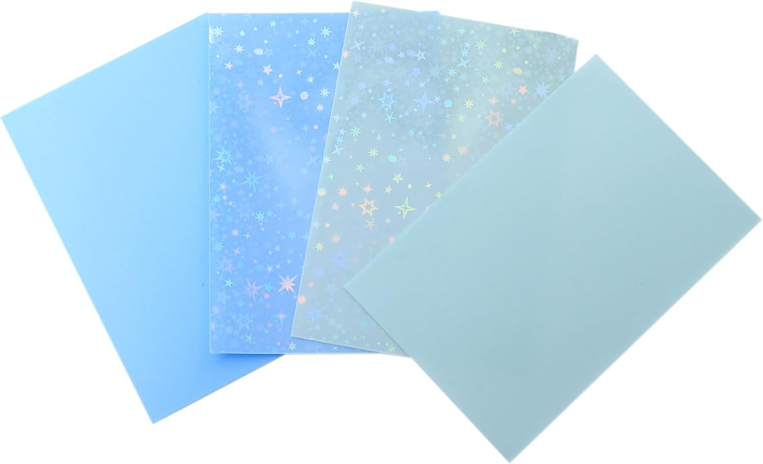 100 Glitters Kpop Photocard Sleeves Trading Card Shield Cover Board Game Card Film Transparent Protective Sleeves for Photo 61x91mm