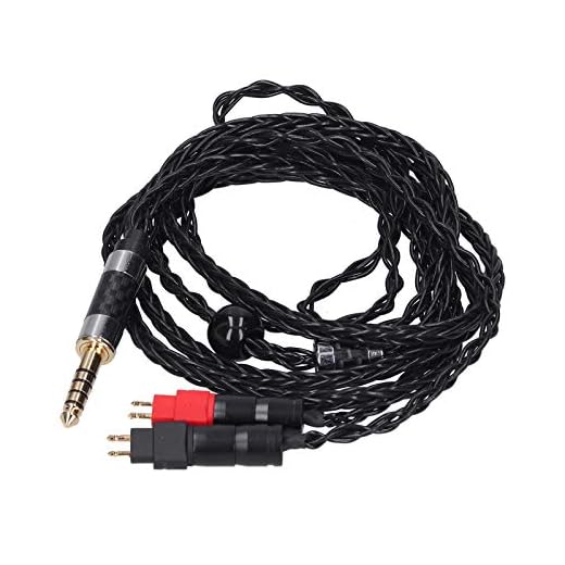Ersättningskabel för Sennheiser, Dubbelnål 8 Kärnor Balanserad OCC Försilvrad Ljudkabel för Sennheiser HD600 HD580(4,4 MM)