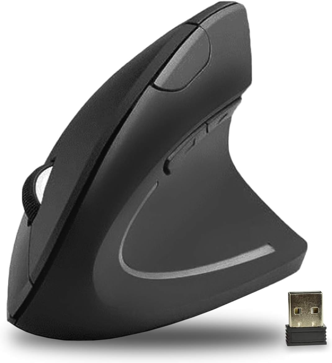 iMicro MO-WVEO01 2.4GHz Wireless Vertical Ergonomic Optical Mouse