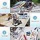 HAXIHA 9G Micro Servo Motor 4 Stück Mini Modellbau Servos,für RC Flugzeug Robot Helicopter Airplane Remote Control, Auto Fahrzeugmodelle Steuerun,Arm Boot Fernbedienungen (Blau)