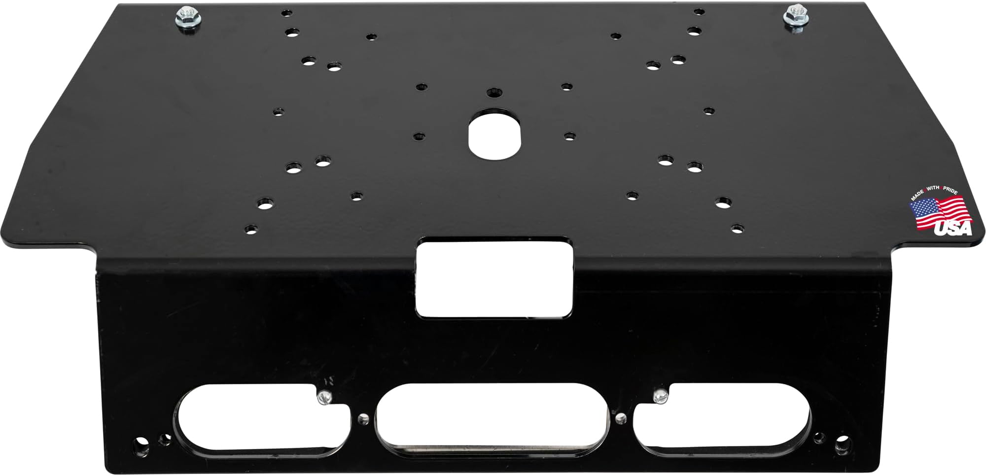 Buyers Products 8895551 Aluminum Fleet Series Drill-Free Light Bar Cab Mount for Ford® F-150 (2015+) Ford® F-250-550 (2017+), Made in USA, No-Drill Mounting Bracket, 30lb Capacity, Truck Accessories
