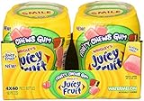 Juicy Fruit Fruity Chews Watermelon Sugarfree Gum, 40 piece (4 Bottles)