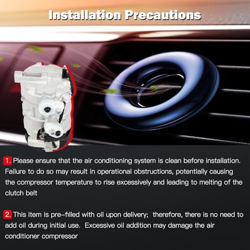Image of Air Conditioning Compressor Fit for Mercedes-Benz C250 C300 C350e C43 AMG