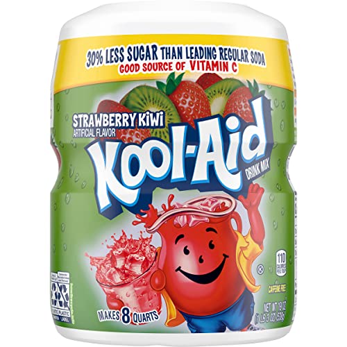 Image of Kool Aid Strawberry Kiwi Sugar Sweetened, 19-Ounce (Pack of 4)