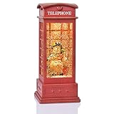 Lvydec Lighted Snow Globe Christmas Lantern - Musical Glittering Water Globe Lantern Decoration with