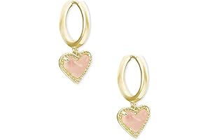Ari Heart Huggie Earrings for Women, Fashion Jewelry