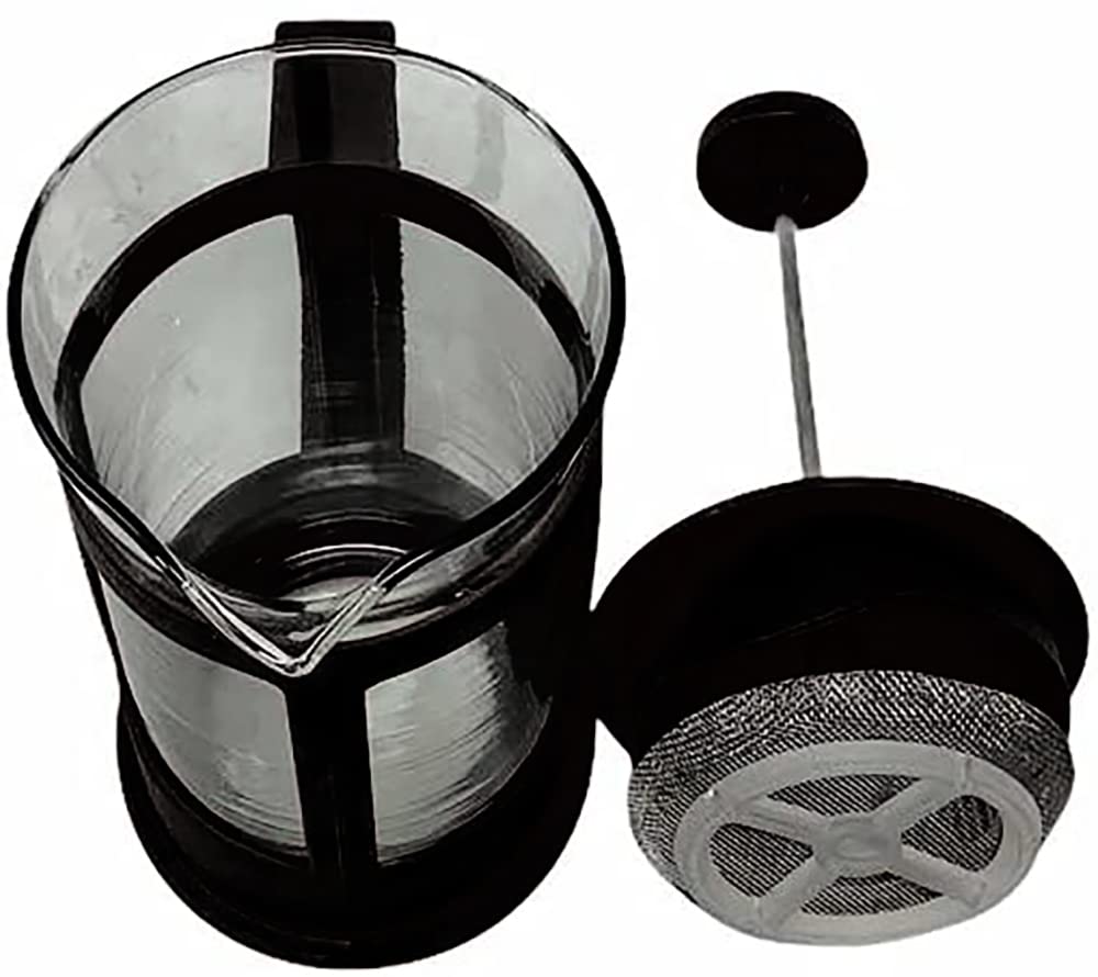 Tisaniera - Espumador de leche manual de cristal, 300 ml - Máquina para té - Infusión - Espuma para café leche