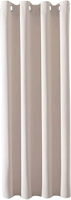 MRTREES Door Curtain Themal Curtains Blackout Beige Eyelet Curtains For Bedroom Living Room Divider Curtains Machine Washable Curtains Soundproof For Home Office 46X82 Inch 117X208 CM(Wxh),1 Panel