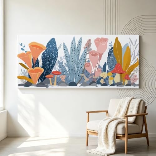 Tableau Chambre Enfant Grand Format Corail et Faune Marine
