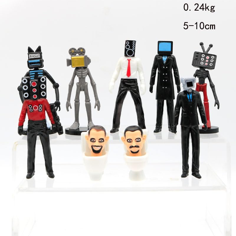 Amazon.co.jp: QURAN Skibidi トイレフィギュアセット おもちゃ