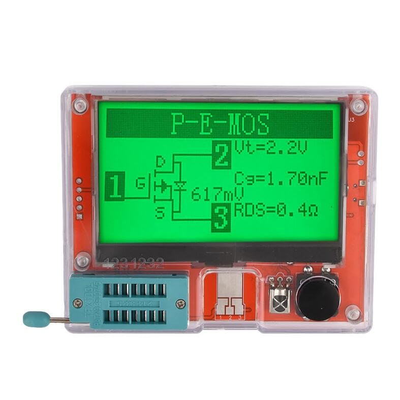 TFT LCD Multimeter Transistor Tester, Colorful Display for Diode Triode MOS/PNP/NPN Capacitor Resistor Transistor LCR-T10H