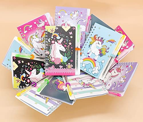 Image of TERA 13Unicorn Diary with Pen for Girls Boys Kids (Pack of 12) Birthday Return Gifts Party Favors Theme Return Gift for Girls Kids, 60 Pages