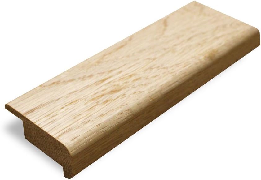 Solid Oak Stair Profile Nosing Lip Over 18mm 900mm Long Pre Finished