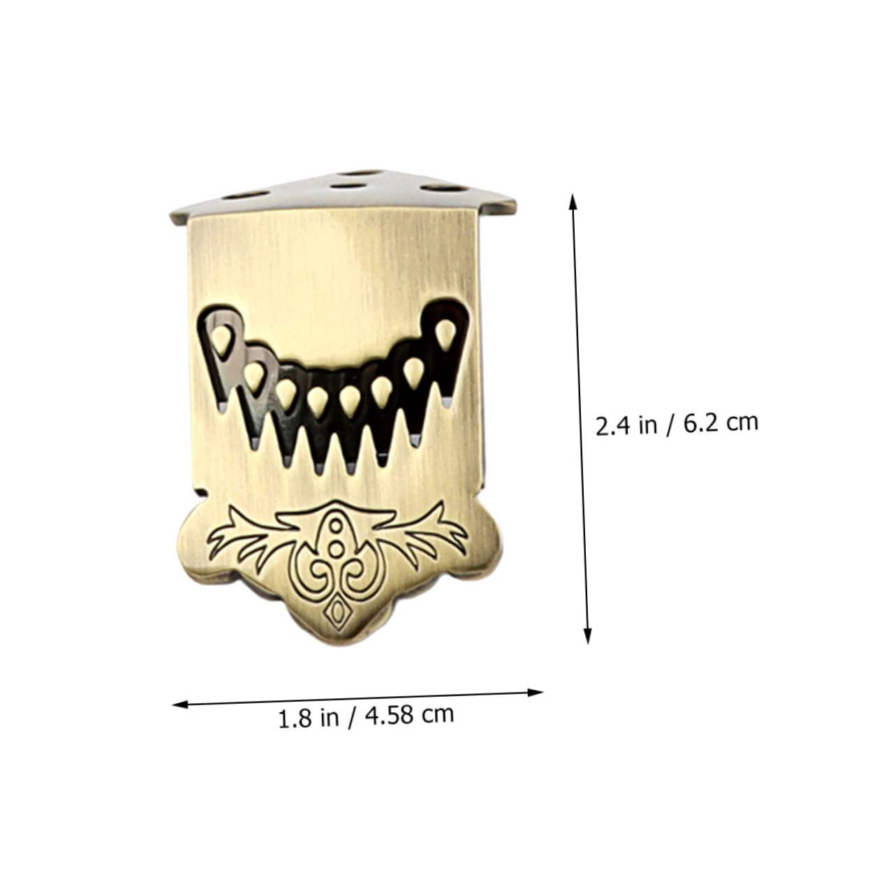 ibasenice 5pièces Mandoline Cordes Queue Métal Arqué Avec Motif Plume Accessoire Pour Améliorer Intonation Volume