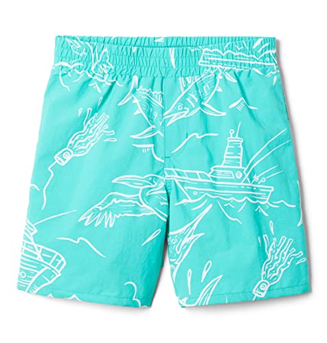 Columbia Boys' Big Super Backcast Short, Electric Turquoise Mighty Marlin, Large #TOP29