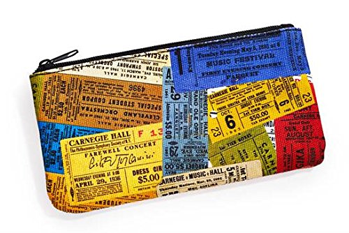 Carnegie Hall Vintage Tickets Canvas Pouch