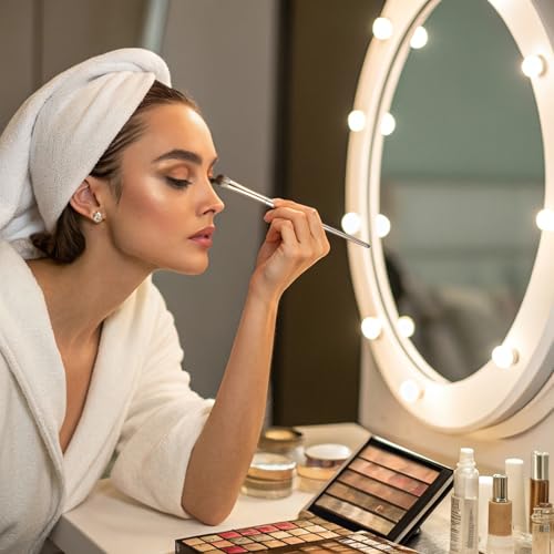 RTRTGS 8 Piezas Pinceles de Maquillaje para Ojos, Juego de Pinceles para Sombras, Delineado, Difuminado, Pinceles para Ojos, para sombra de ojos, mezcla, cejas - imagen 6