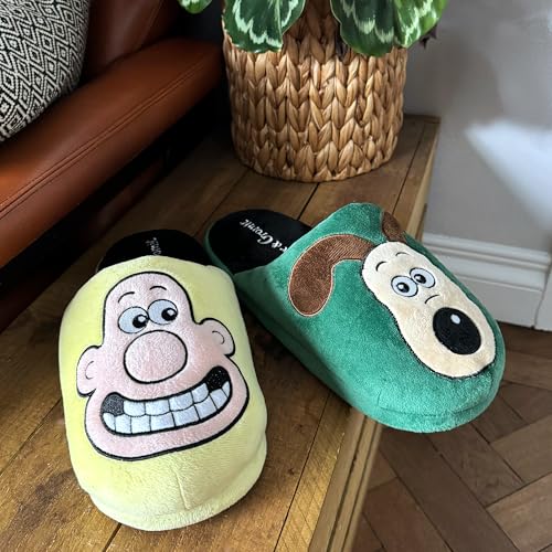 Coddies Wallace & Gromit Slippers | Officially Licensed Aardman Merchandise | Memory Foam Cozy Indoor House Shoes with Anti-skid Soles4